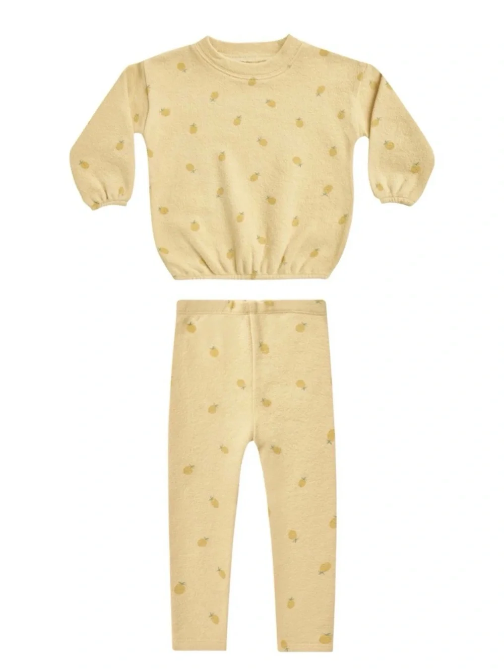 RYLEE + CRU Sweat + Pineapple Towelling Legging & Sweatshirt | Yellow